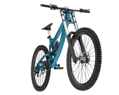 Dağ bisikleti. Vektör çizim.