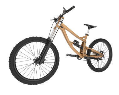 Beyaz arka plan üzerinde izole Modern Bisiklet