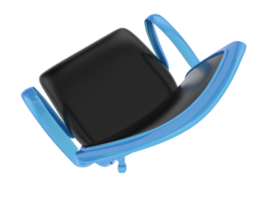 Siyah saplı mavi boya silindiri