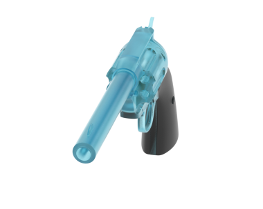 Mavi plastik su şişesi