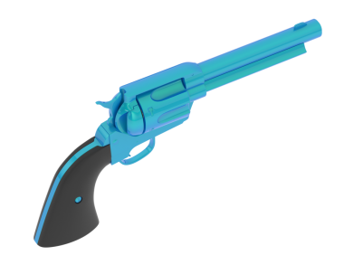 tabanca simgesi, çizgi film tarzı