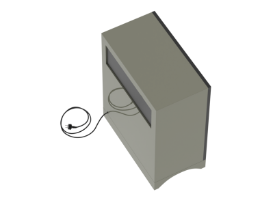 Beyaz arkaplanda izole edilmiş bir bilgisayar faresinin 3 boyutlu görüntülemesi