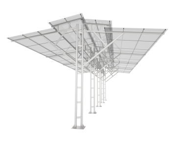 Beyaz arkaplanda izole edilmiş boş bir sokak lambasının 3 boyutlu görüntüsü