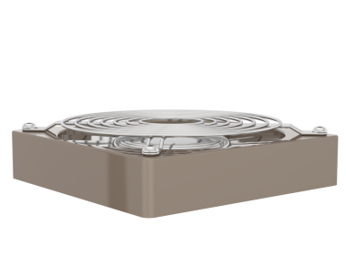 Siyah zemin üzerinde izole edilmiş bir hediye kutusunun 3 boyutlu görüntüsü