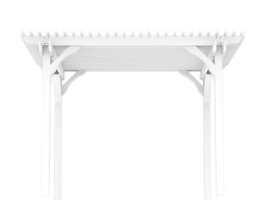 boş beyaz ahşap standı. Siyah arka planda izole edilmiş. 3d illüstrasyon