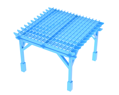 boş ahşap raf siyah arka planda izole. 3d oluşturma