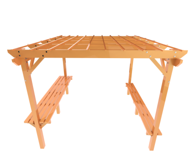 3 boyutlu modern ahşap bir masa.