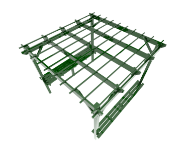 Siyah arkaplanda yeşil ağ çiti.