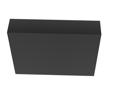 Siyah arkaplanda boş kutu