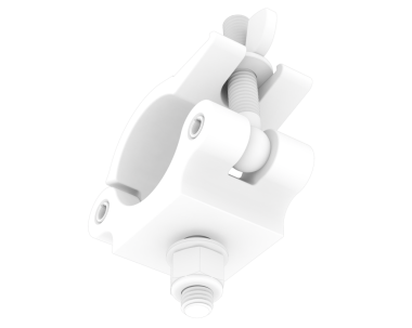 Beyaz arka planda izole edilmiş gerçekçi beyaz buji. 3d oluşturma.