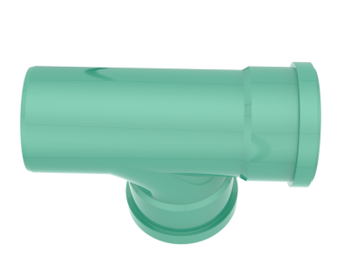 İzole edilmiş arka planda yeşil megafon. 3d oluşturma.