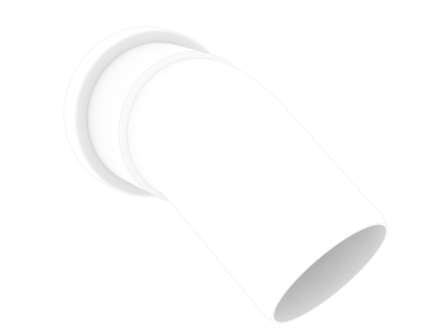 Beyaz arkaplanda izole edilmiş beyaz kupa