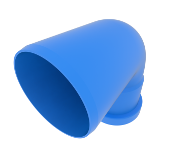 Mavi suyun beyaz arkaplanda izole edilmiş 3 boyutlu görüntülenmesi