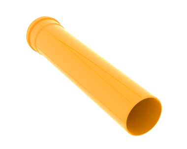 Gerçekçi sarı kauçuk tüpün vektör çizimi