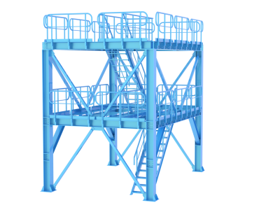 Kablo hologramında vinç... Güzel 3 boyutlu görüntüleme.