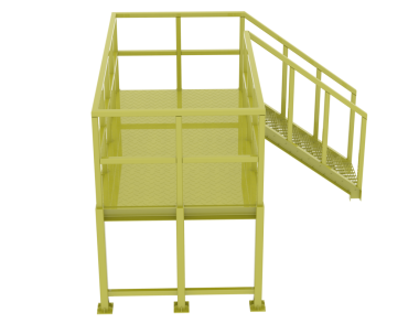 3 boyutlu modern ahşap raf. 3d illüstrasyon