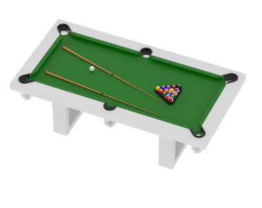 Bilardo masası. Bilardo masası ve top..
