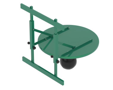 Beyaz zemin üzerinde 3 boyutlu yeşil uydu anteni görüntüleme