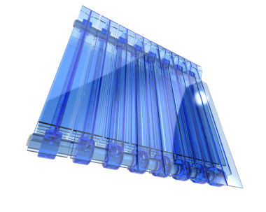 Cam pencere beyaz arkaplanda izole edildi