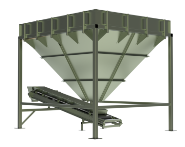 Siyah arkaplanda izole edilmiş boş bir sokak yiyecek tezgahının 3 boyutlu görüntüsü