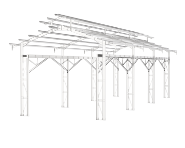 Beyaz arkaplanda 3 boyutlu yapılandırma izole edildi