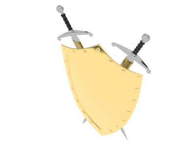 Kılıç simgesi. İzole edilmiş. düz resimleme biçimi.