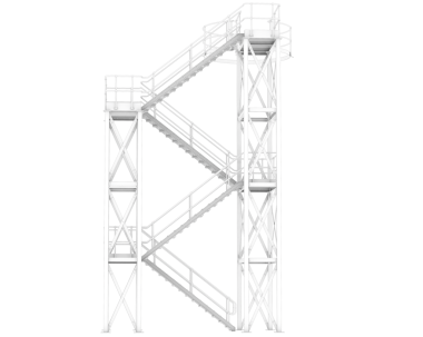 Beyaz bir vincin 3 boyutlu görüntüsü