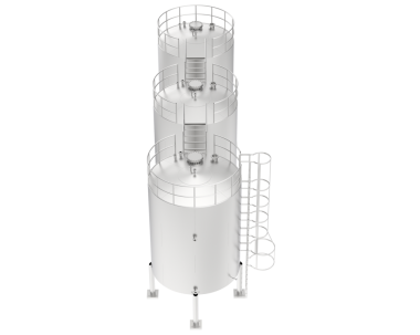 Benzin deposu. Siyah üzerine izole edilmiş. 3d resimleme.