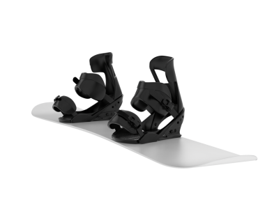 Beyaz bir kaykayın izole edilmiş 3D çizimi.