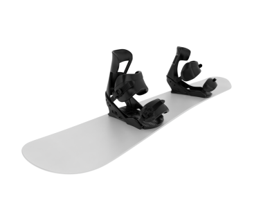 Bir snowboard 'un izole edilmiş 3 boyutlu görüntüsü