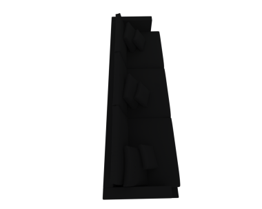 Siyah bayrağın 3D görüntüsü