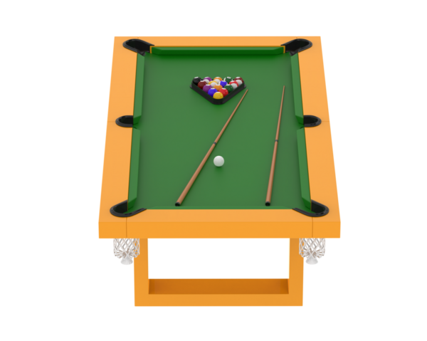 Bilardo masası. bilardo topları