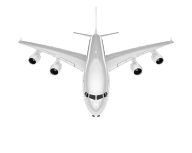 uçak simgesi, basit tasarım vektör çizimi