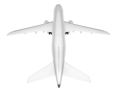 Uçağın vektör çizimi. beyaz arkaplanda izole.