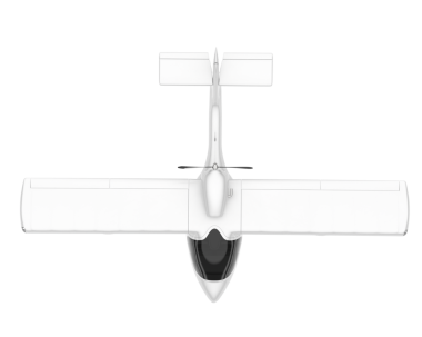 beyaz uçak 3 boyutlu görüntüleme