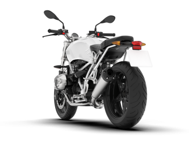 İzole edilmiş arkaplanda motosiklet