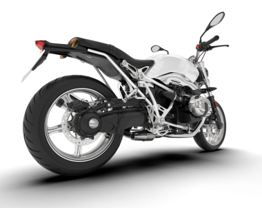 Bir motosikletin 3 cg görüntüsü