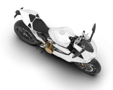 Bir motosikletin 3 cg görüntüsü