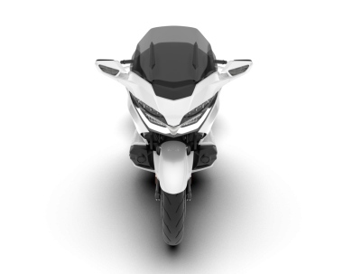 Modern motosiklet. 3 boyutlu illüstrasyon. beyaz arkaplanda izole