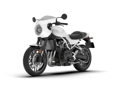 Modern motosiklet beyaz arka planda izole edilmiş. 3 Boyutlu Hazırlama