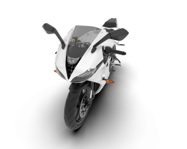 Siyah arka planda izole edilmiş güzel bir motosiklet.