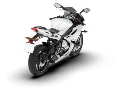 beyaz arka planlı beyaz modern motosiklet