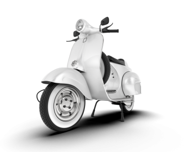 Mobilet. Beyaz arkaplanda 3D görüntüleme