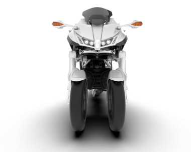 Modern motosiklet beyaz arka planda izole edilmiş