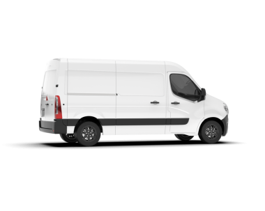 Beyaz minibüs üzerinde beyaz izole