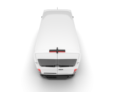 Gri arkaplanda beyaz araba izole edildi