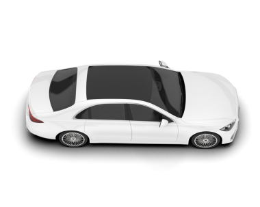 modern araba beyaz arkaplanda izole edildi