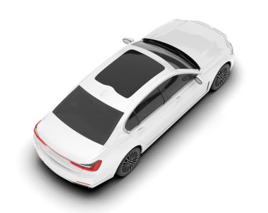 beyaz arka planda izole edilmiş modern beyaz spor araba