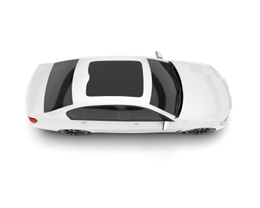 Araba beyaz arka planda izole edilmiş. 3d oluşturma