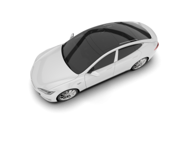 beyaz modern araba beyaz üzerine izole.